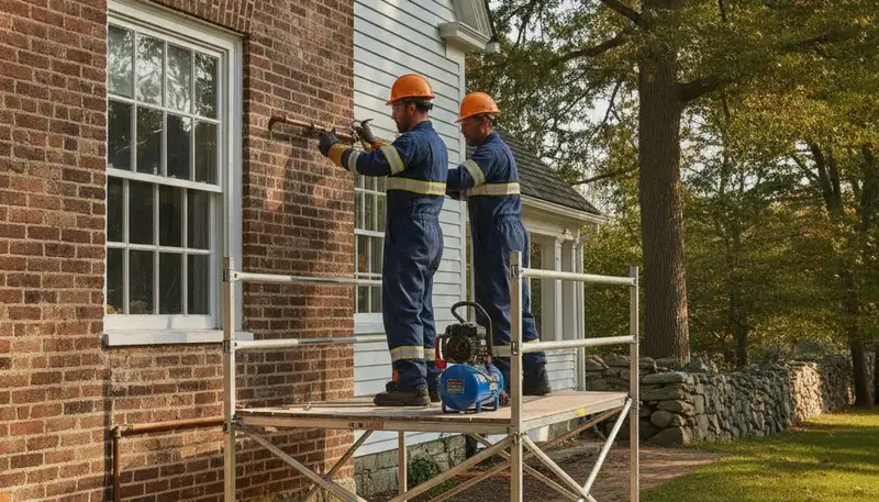 Professional Beverly, MA plumber repairing a residential plumbing system for local emergency service