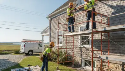 Beverly, MA plumber repairing a residential plumbing system for a local plumbing-repair service