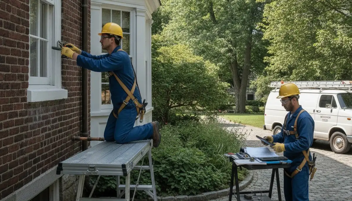 Plumber repairing a pipe in Beverly, MA for reliable plumbing repair service