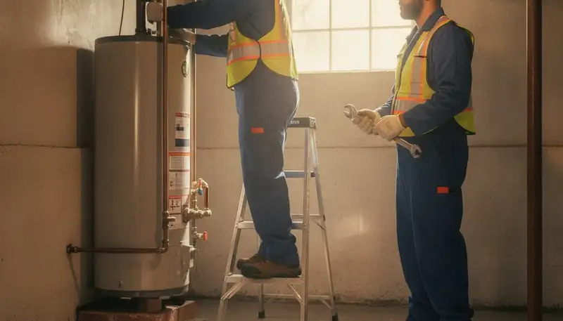 Beverly, MA plumber repairing a residential pipe leak for plumbing repair service