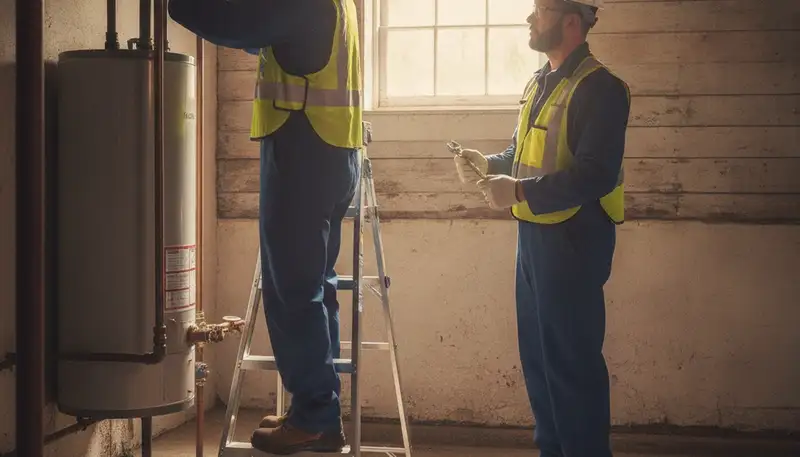 Plumber repairing a leak in Beverly, MA for local plumbing repair service