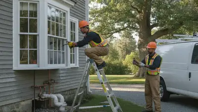 Plumber providing repair service in Beverly, MA for a local plumbing business