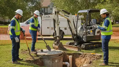 Septic repair technician servicing Beverly, MA home system for fast diagnostics and lasting fixes