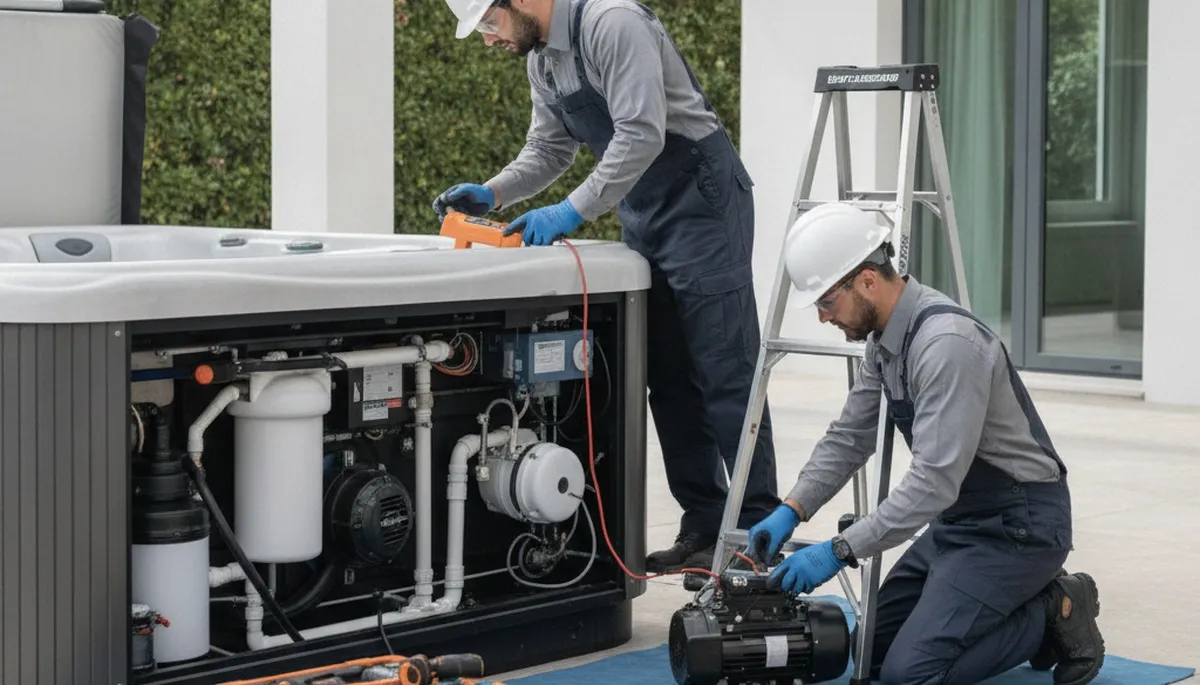 Spa repair service in Beverly, MA for home plumbing connections and seasonal wear