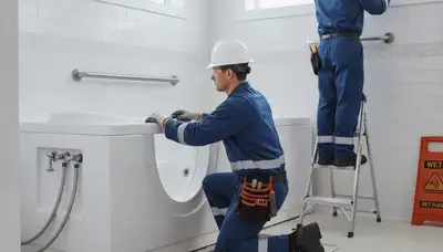 Walk-in tub installation for Beverly, MA homeowners seeking safer bathroom access