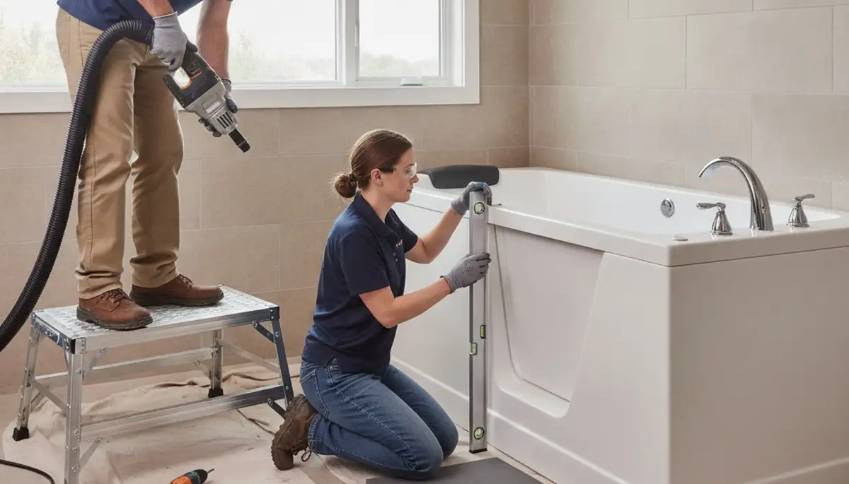 Walk-in tub installation for Beverly, MA homeowners by On Call Plumbers